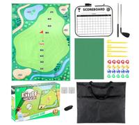 Chipping Mat - Golf Mat | Golf Chipping Mat | Golf Hitting Mat | Golf Chipping Mat with Flag Golf Practice Mat Golf Chipping Game Set with Woven Construction Golf Chipping Game Set