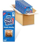 CHIPS AHOY! Fresh Stacks, biscotti originali con gocce di cioccolato, snack da viaggio, 6 scatole (24 confezioni multiplo di snack)