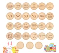 Chips Di Pasqua - Gioco Di Bingo Di Pasqua Per 6 Giocatori | Fogli Di Lavoro Per Bambini | 27 Gettoni Coniglietto Caccia Alle Uova | Ricompensa Di Uova Di Coniglietto In Legno, Riempitivi Di Premi