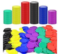 Chips Di Plastica Del Poker 6 Colori, Mini Chip Del Poker Pietre Da Gioco, Piccoli Contatori Di Apprendimento, Carta Di Chip In Bianco Del Bingo Per I Bambini Ricompensa1.18 Pollice (30mm)300 Pezzo