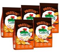 Chips di Riso Integrale e Lenticchie Ricche di Proteine Gusto Hot Spicy Non Fritte Senza Glutine Snack Proteico Piccante Confezione da 5 Sacchetti da 40 g