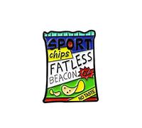 Chips Pack Spilla English Letter Sport Fatless Beacon Badge Spilla Spilla Pin Gioielli novità Rilasciato Practical And Clever