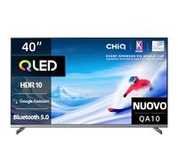 CHiQ 40QA10 40 Pollici QLED Full HD Smart TV HDR10, Dolby Audio, Chromecast Integrato, HEVC Main 10, Triplo Tuner (DVB-C/T/T2/S/S2), Nuovo Modello
