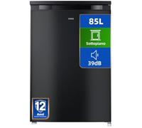 CHiQ Congelatore Verticale 85L per Cantina o Ufficio Nero (CSD90D4D) | Porta reversibile, 39dB silenzioso, 4 stelle, termostato -18/-24°C, 12 anni garanzia compressore, 54.9x55.7x84.5 cm