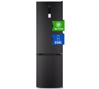 CHiQ Frigorifero combinato,356L No Frost(frigorifero 260L,congelatore inferiore 96L),scomparto frutta e verdura,cassetti profondi,modalità vacanza, allarme porta,acciaio inox scuro,Class D,FBM351NEI42