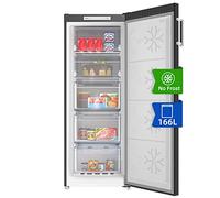 CHiQ FSD166NE4E 166L Congelatore verticale a cassetti,No Frost,Nero Acciaio Inossidabile Porte Reversibili A+, 42 db, 12 anni di garanzia sul compressore