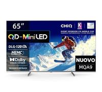 CHiQ M65QA9 65 Pollici 4K Mini QLED Smart TV, HDR10, 60Hz MEMC & Local Dimming, Dolby Vision & Atmos, HEVC Main 10, DLG 120Hz* (Migliorato via software)