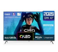 CHiQ U43QM9G 43''(108 cm) 4K UHD QLED Smart Google TV, HDR10, DLG 120Hz, MEMC,Dolby Audio, Dbx-tv, Triple Tuner, Wi-Fi 2.4G/5G, Google Assistant, HDMI, USB,DVB-T2,Nero,2025