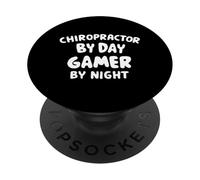 Chiropratico di Day Gamer by Night Spinal Health Gaming Seat PopSockets PopGrip Adesivo