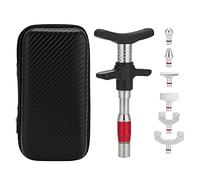 Chiropratico Manuale, Chiropratico Portatile con 6 Testine Massaggianti, Massaggiatore Comodo E Resistente Per Chiropratica E Massaggio alla Schiena(Rosso)