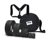 Chirp Ultimate Back + Neck Bundle, set di 4 ruote con custodia per il trasporto e correttore posturale, include messa a fuoco, tessuto profondo, ruote rigide e delicate, supporta fino a 226,8 kg.