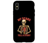 Chirurgia cardiaca Le mie cicatrici raccontano una storia | Divertente | Get Well Custodia per iPhone X/XS
