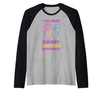 Chirurgia cardiaca Qual è Il Tuo superpotere Divertimento Uomo Chirurgia Paziente Maglia con Maniche Raglan