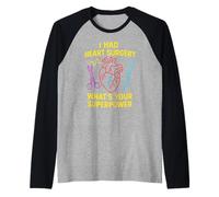 Chirurgia cardiaca Qual è Il Tuo superpotere Divertimento Uomo Chirurgia Paziente Maglia con Maniche Raglan