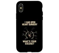 Chirurgia cardiaca Qual è la tua scusa Cool Mens Chirurgia Paziente Custodia per iPhone X/XS