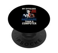 Chirurgia della spalla Più Hardware Fun Mens Chirurgia Paziente PopSockets PopGrip Adesivo