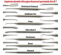 Chirurgia implantare del seno dentale elevatore per chirurgico periostale 7 pz