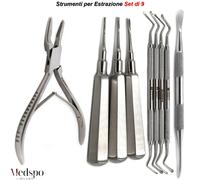 Chirurgia Orale Pinza Ossivora Luer Leve per Estrazione Cucchiaio Lucas Molt 9