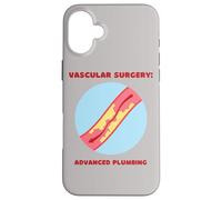 Chirurgia vascolare: avanzato idraulico divertente PA, chirurgo, Infermiera Custodia per iPhone 16 Plus