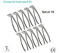 Chirurgiche Strumenti Pinze Estrazione per Lower Jaws Fig.33A Odontoiatria Nuovo