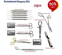 Chirurgico Parodontale Dentista Chirurgia Kit, Ago Titolari,Forbici,Divaricatori
