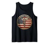 Chirurgo Generale Americano Patriottico Caduceo Badge Chirurgia Canotta