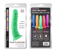 Chisa Novelties - Dildo/Dong da 22,4 cm, con base a ventosa, colore: Verde