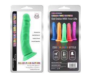 Chisa Novelties - Dildo/Dong da 22,4 cm, con base a ventosa, colore: Verde