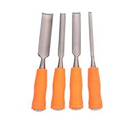 Chisell 4 pz sgorbia interna lavorazione del legno, intaglio legno carpenteria scalpelli per spatola a mano piatta e strumento in acciaio mm apertura scalpello intaglio professionale mm, mm, mm + T