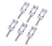 Chitarra 6 Roller Vibrato Bridge Pull String Code Code Per Chitarra Elettrica Sella Per Sostituzione delle parti ponte (Color : Silver)