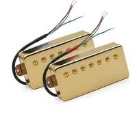 Chitarra A 7 Corde Con Copertura In Ottone Humbucker Slotted 8.5K/14K Coil Splitting Pickup Per Chitarra Elettrica A 7 Corde pickup per chitarra elettrica (Color : Gold N and B 1set)