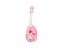 Chitarra a forma di coniglio rosa, per ukulele morbido al tatto, per esplorazione musicale ed educazione (rosa)