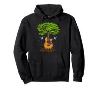 Chitarra Acustica Albero della Vita Zen Yoga Foresta Hippie Felpa con Cappuccio