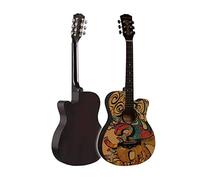 Chitarra Acustica, Chitarra Classica, Chitarra in Legno Modello di Graffiti per Chitarra Acustica da 38 Pollici per Prestazioni