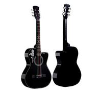 Chitarra acustica con corde in acciaio, 96,5 cm, per ragazzi e studenti, perfetta come regalo di Natale e Capodanno per bambini e adulti, kit completo per principianti