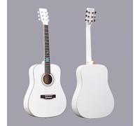 Chitarra Acustica Da 38 Pollici, Kit Per Principianti Con Chitarra A 6 Corde, Custodia Morbida E Altri Accessori Ideale Per Studenti E Giovani Musicisti Professionisti(Bianco)