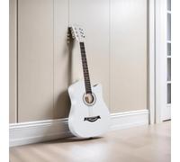Chitarra acustica da 96 cm, 6 corde in acciaio, kit di base con custodia, corde, tracolla, pipa e plettri