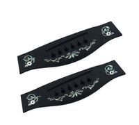 Chitarra Acustica Folk Con Codice Colore Vero Intarsiato In Ebano Per Arpa TL Sotto La Piastra Di Trazione Inferiore, Piastra Di Corda Ricambio per Chitarra ponte(C-06)