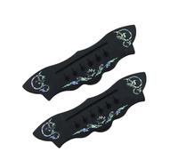 Chitarra Acustica Folk Con Codice Colore Vero Intarsiato In Ebano Per Arpa TL Sotto La Piastra Di Trazione Inferiore, Piastra Di Corda Ricambio per Chitarra ponte(C-02)