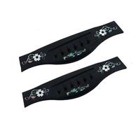 Chitarra Acustica Folk Con Codice Colore Vero Intarsiato In Ebano Per Arpa TL Sotto La Piastra Di Trazione Inferiore, Piastra Di Corda Ricambio per Chitarra ponte(C-07)