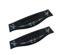 Chitarra Acustica Folk Con Codice Colore Vero Intarsiato In Ebano Per Arpa TL Sotto La Piastra Di Trazione Inferiore, Piastra Di Corda Ricambio per Chitarra ponte(C-08)