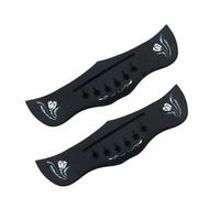 Chitarra Acustica Folk Con Codice Colore Vero Intarsiato In Ebano Per Arpa TL Sotto La Piastra Di Trazione Inferiore, Piastra Di Corda Ricambio per Chitarra ponte(C-03)