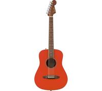 Chitarra acustica mini Fender California Standard Redondo™ con borsa, tavola in abete, rosso fiesta