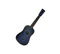 Chitarra acustica per bambini da 58,9 cm, leggera, multicolore, in legno, per principianti, per casa e lezioni di musica (blu)