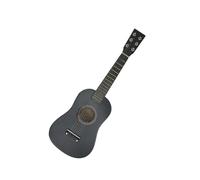 Chitarra acustica per bambini, leggera, multicolore, in legno, per principianti, per casa e lezioni di musica (nero)