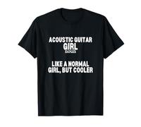 Chitarra Acustica Ragazza Definizione Donne Chitar Maglietta