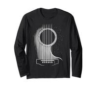 Chitarra Acustica Retro Musicista Amante della Chitar Maglia a Manica