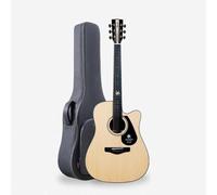 Chitarra Acustica, Set Chitarra Con Spalla Mancante, Custodia Morbida, Plettri, Corde E Tracolla Ideale Per Principianti, Adolescenti E Adulti(Natural)