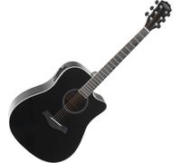 Chitarra Acustica Western Dreadnought Elettrificata Pickup Preamp 3-Band EQ Nero