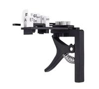 Chitarra Assisted Trainer, strumento di per ukulele con clip, accessorio interattivo compatto per l'apprendimento vocale per principianti, nero, per esercitarsi per posizionare le dita